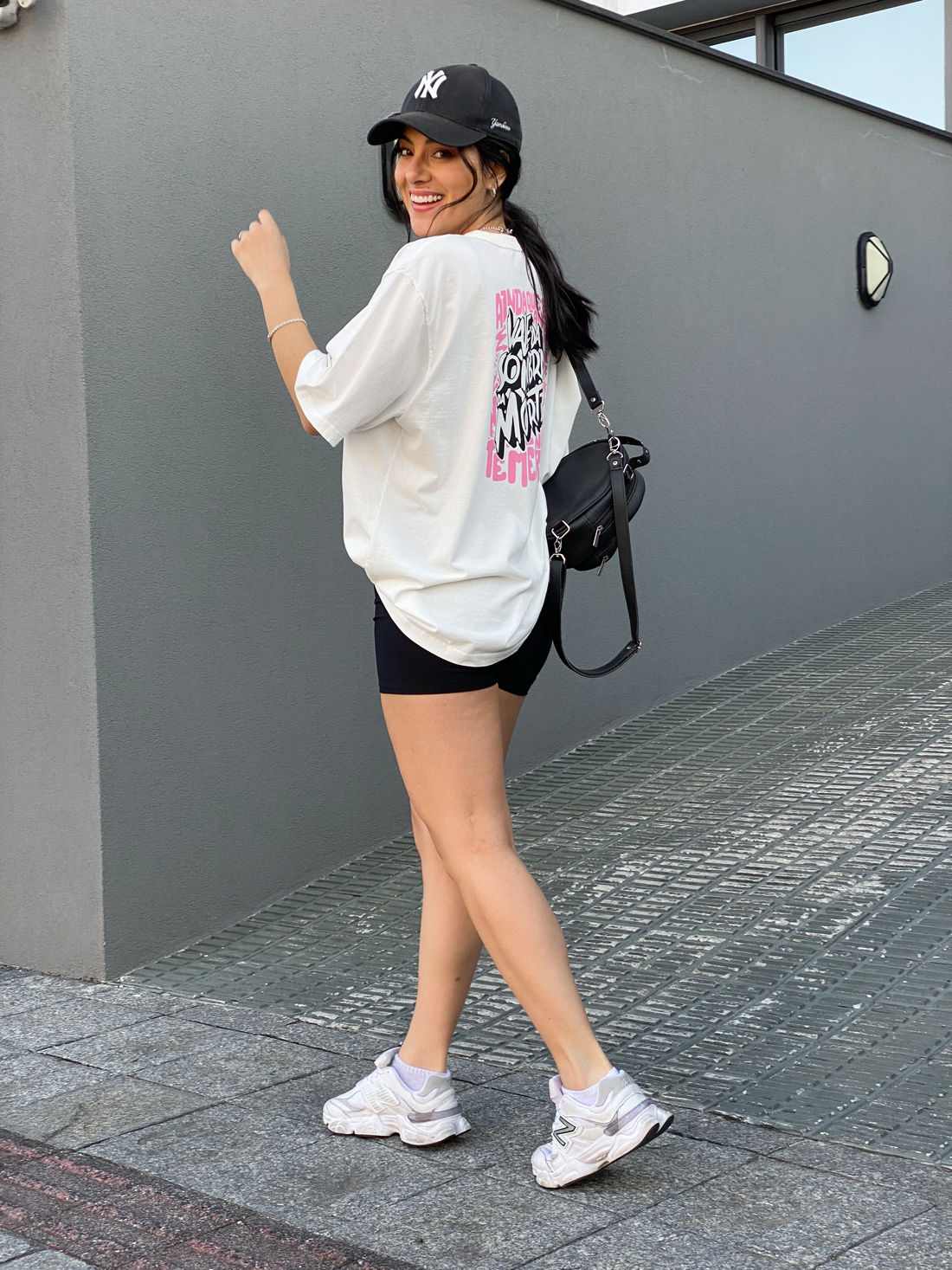 Tshirt Oversized - Salmos 23:4 - Off White