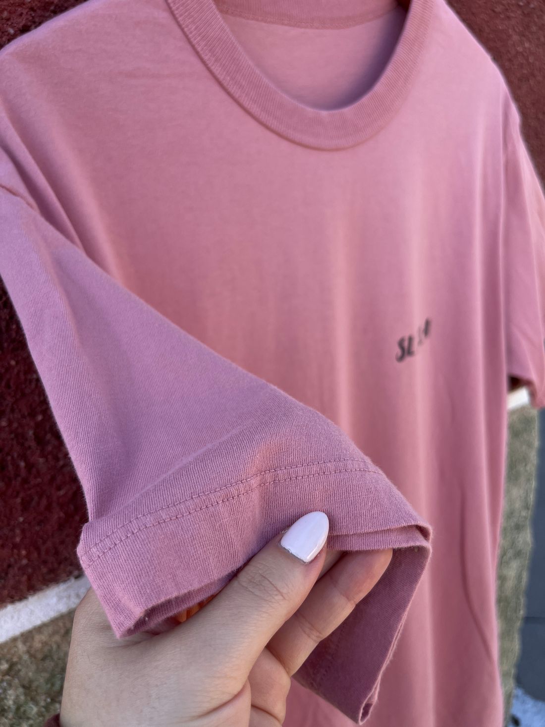 Tshirt Oversized - Salmos 23:4 - Rosa Chá Tshirt Oversized - Salmos 23:4 - Rosa Chá