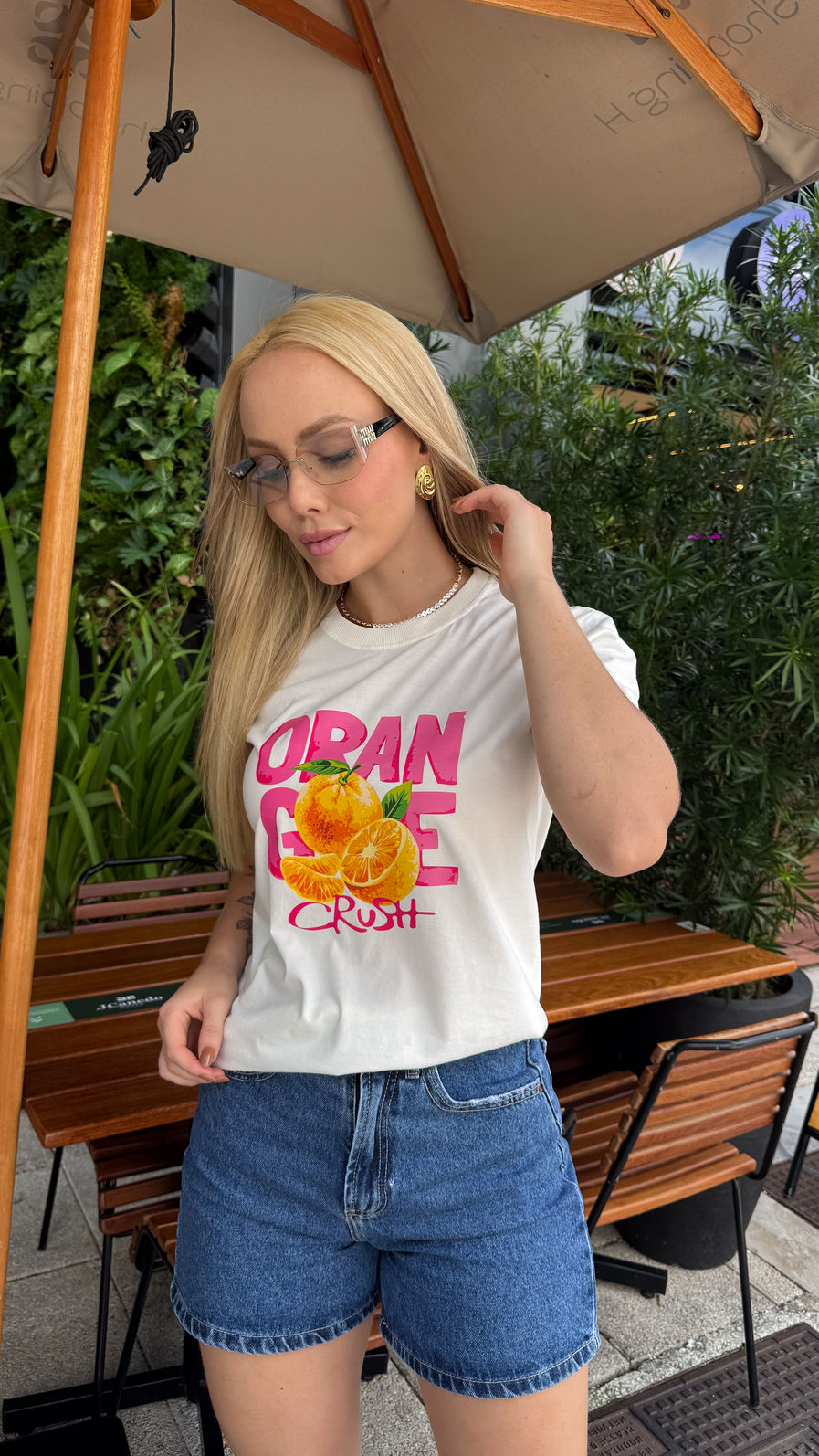 Tshirt Premium - Orange - Off White Tshirt Premium - Orange - Off White