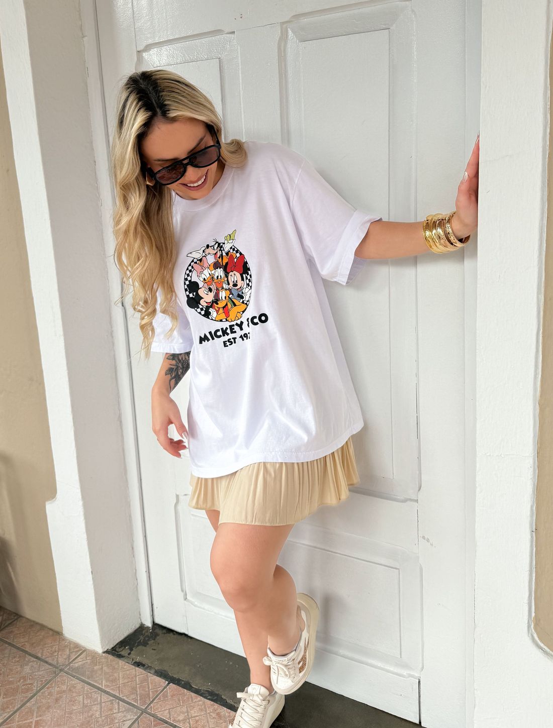 T-shirt Oversized - Mickey CO - Branca T-shirt Oversized - Mickey CO - Branca