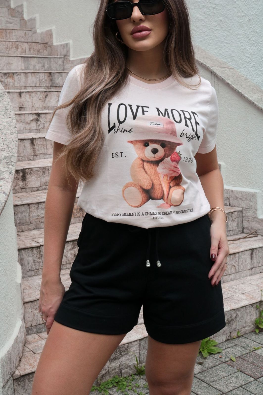 T-SHIRT ESTONADA LOVE MORE TEE LINDA T-SHIRT ESTONADA LOVE MORE TEE LINDA
