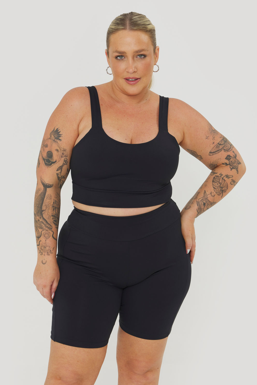 Top Esportivo Alta Sustentação Safari Preto