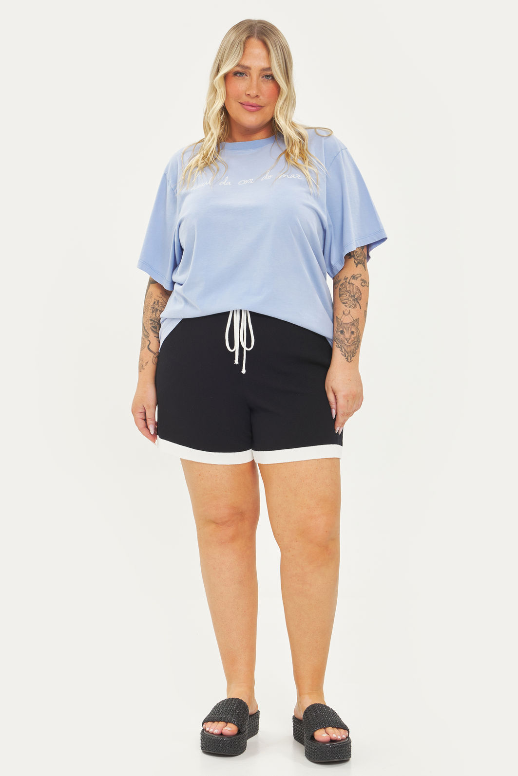 Short Tricô Adelina Preto