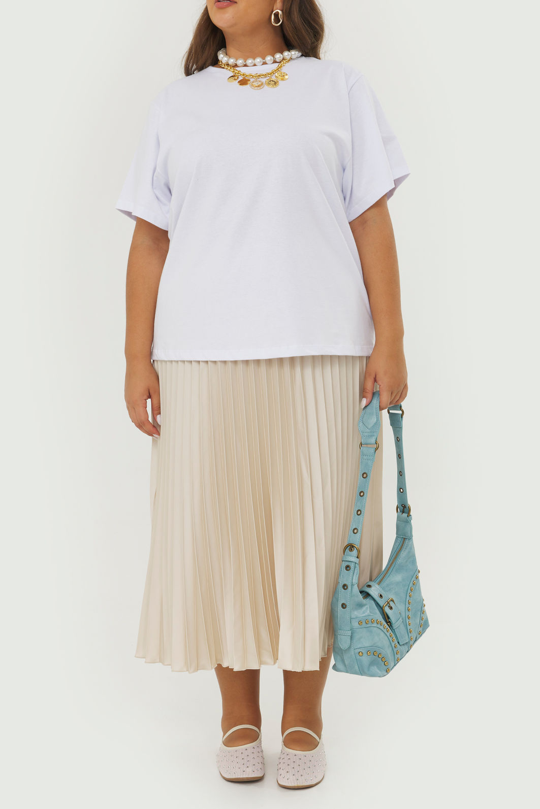 T-Shirt Malha Confort Básica Nina Branco