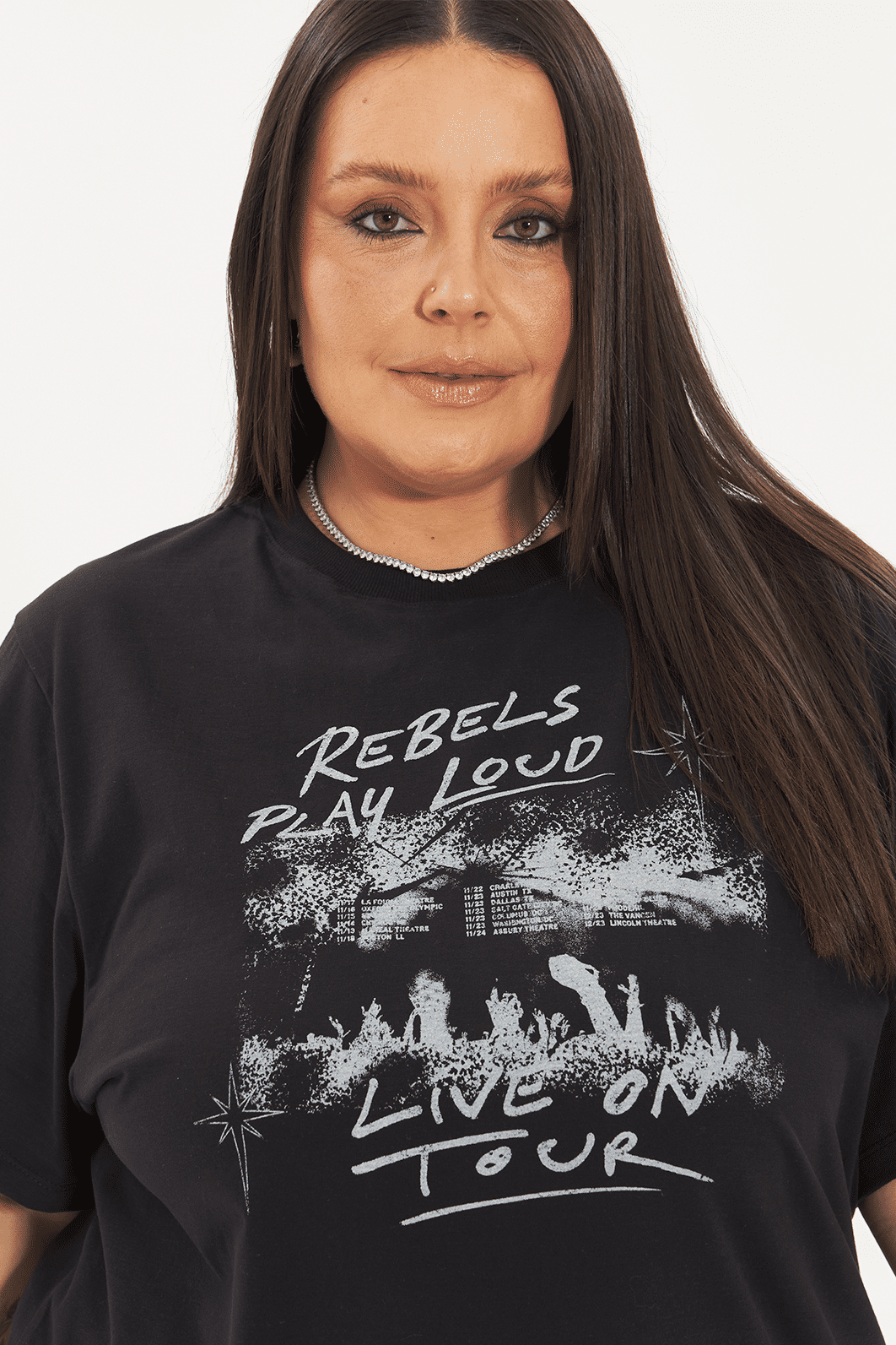 T-shirt De Algodão Rebels Preto T-shirt De Algodão Rebels Preto