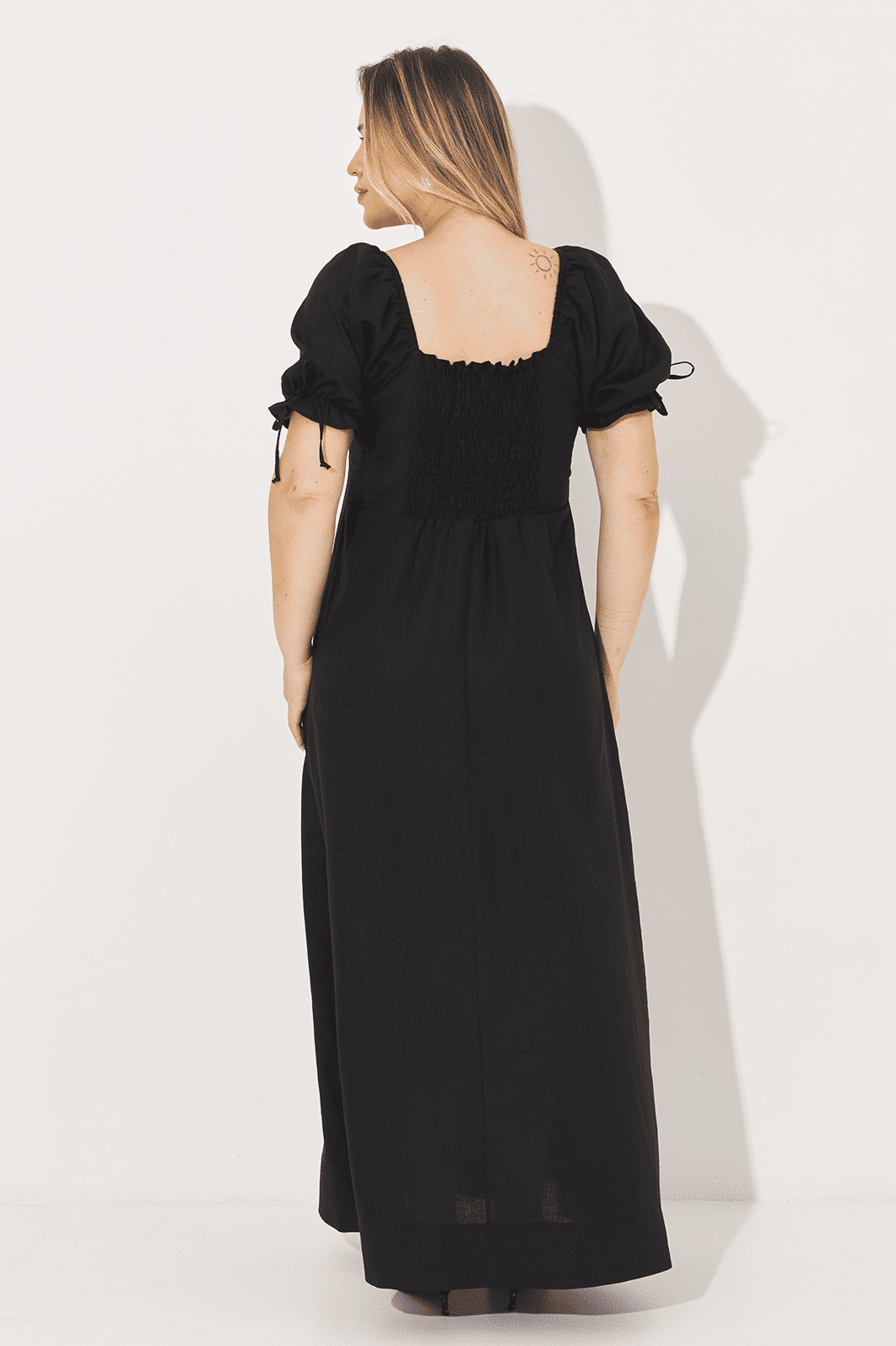 Vestido Longo Fiona Preto Vestido Longo Fiona Preto