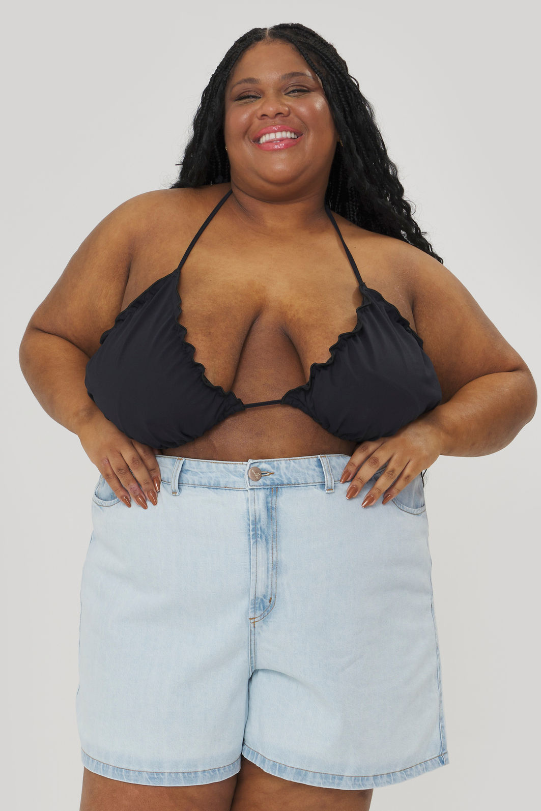 Top Cortininha Biquini Havana Preto Top Cortininha Biquini Havana Preto