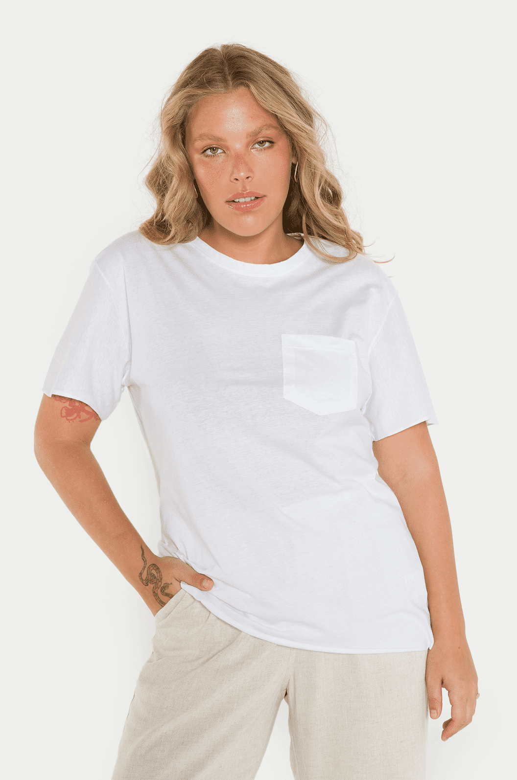 T-shirt Branca Algodão