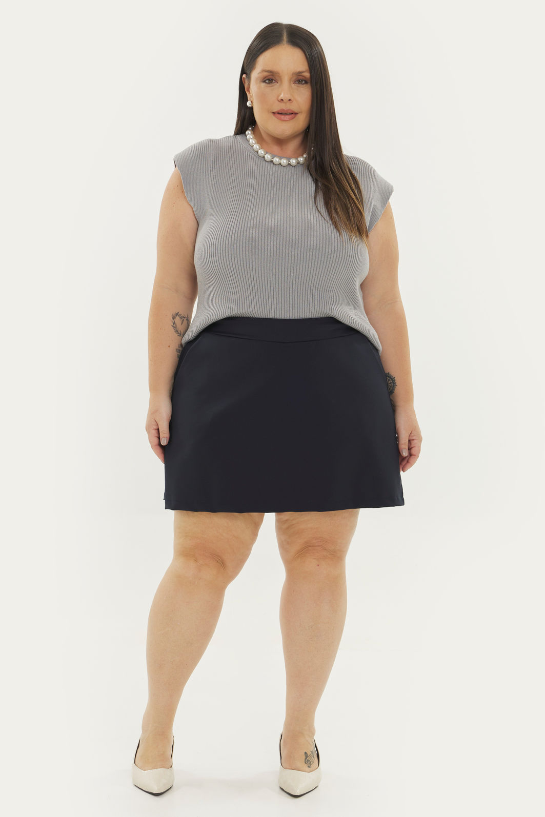 Short Saia Alfaiataria Fiorella Marinho