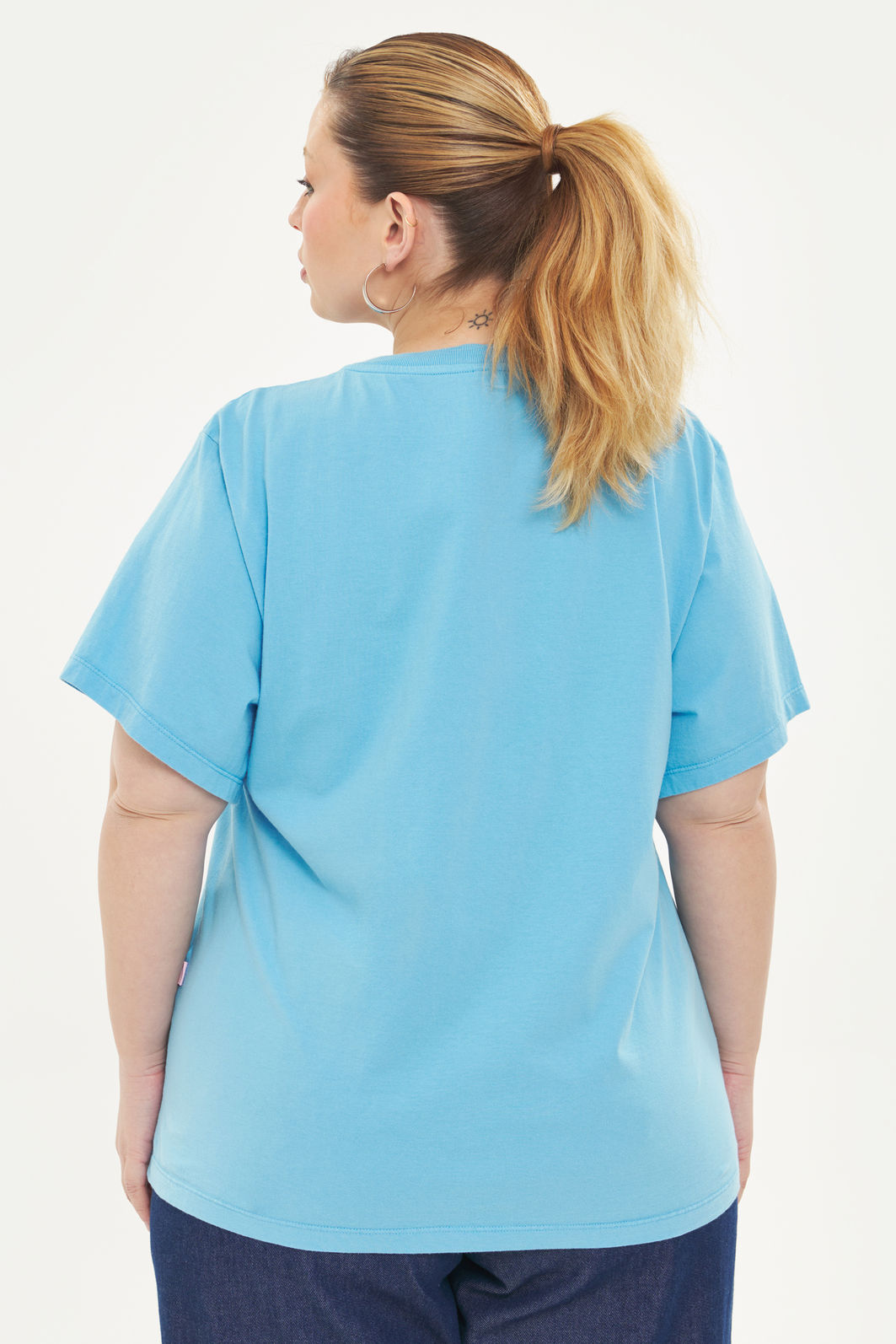 T-Shirt De Algodão Amor Azul