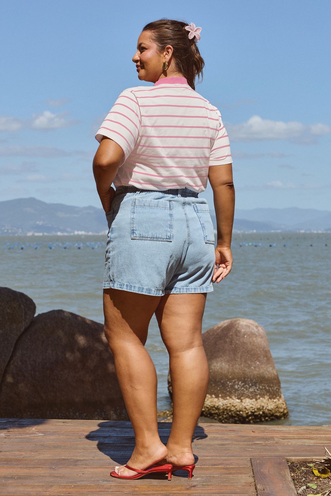 T-shirt Oversized Catarina Rosa T-shirt Oversized Catarina Rosa