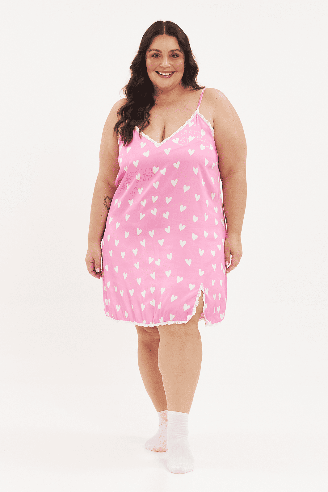 Camisola Acetinada Amore Estampado