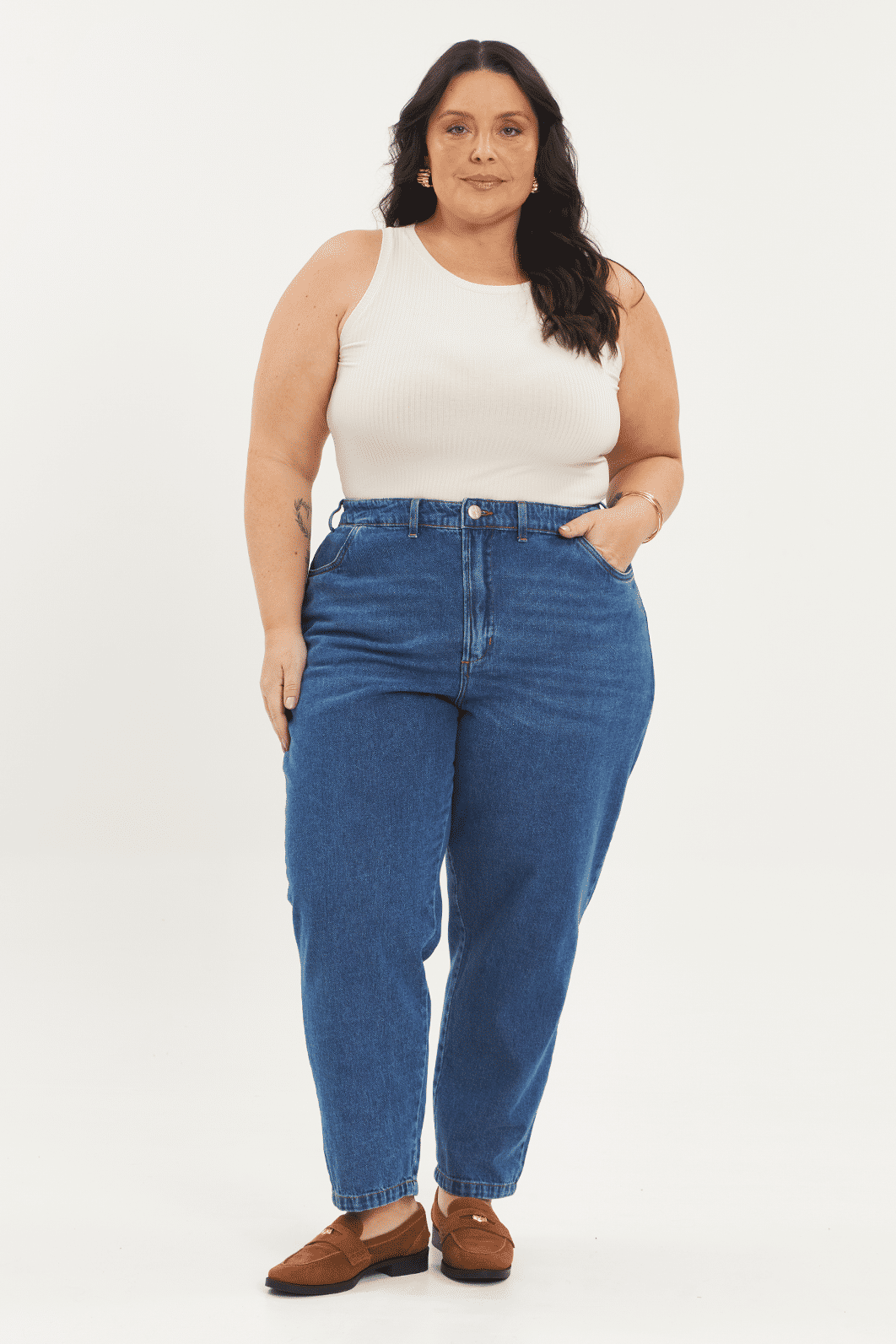 Calça Mom Tessália Jeans Calça Mom Tessália Jeans