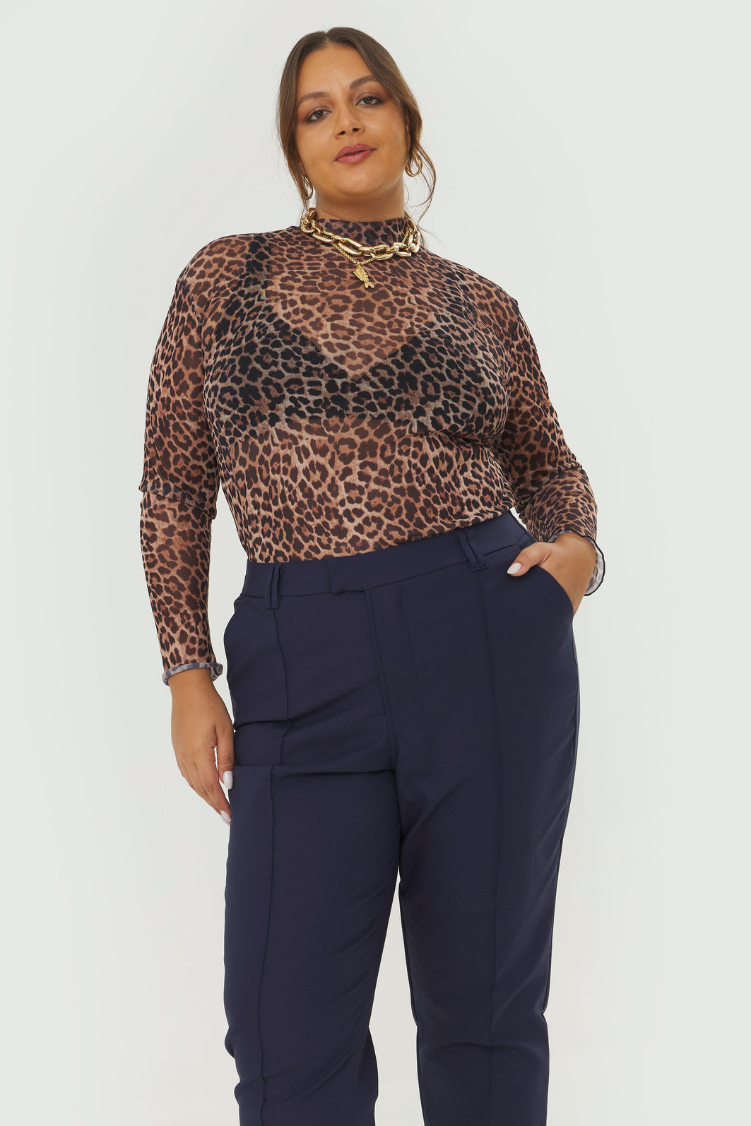 Calça Alfaiataria De Algodão Fiorella Marinho