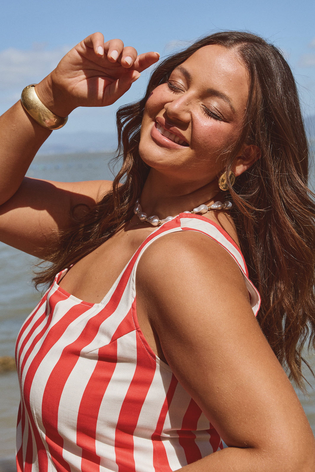 Vestido De Sarja Olivia Listrado Vestido De Sarja Olivia Listrado