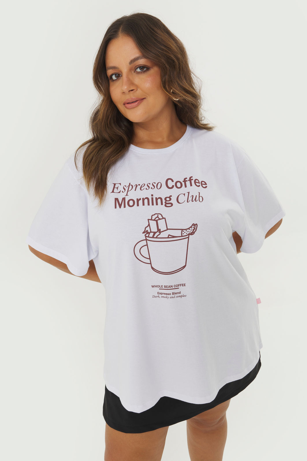 T-shirt De Algodão Espresso Coffe Branco T-shirt De Algodão Espresso Coffe Branco