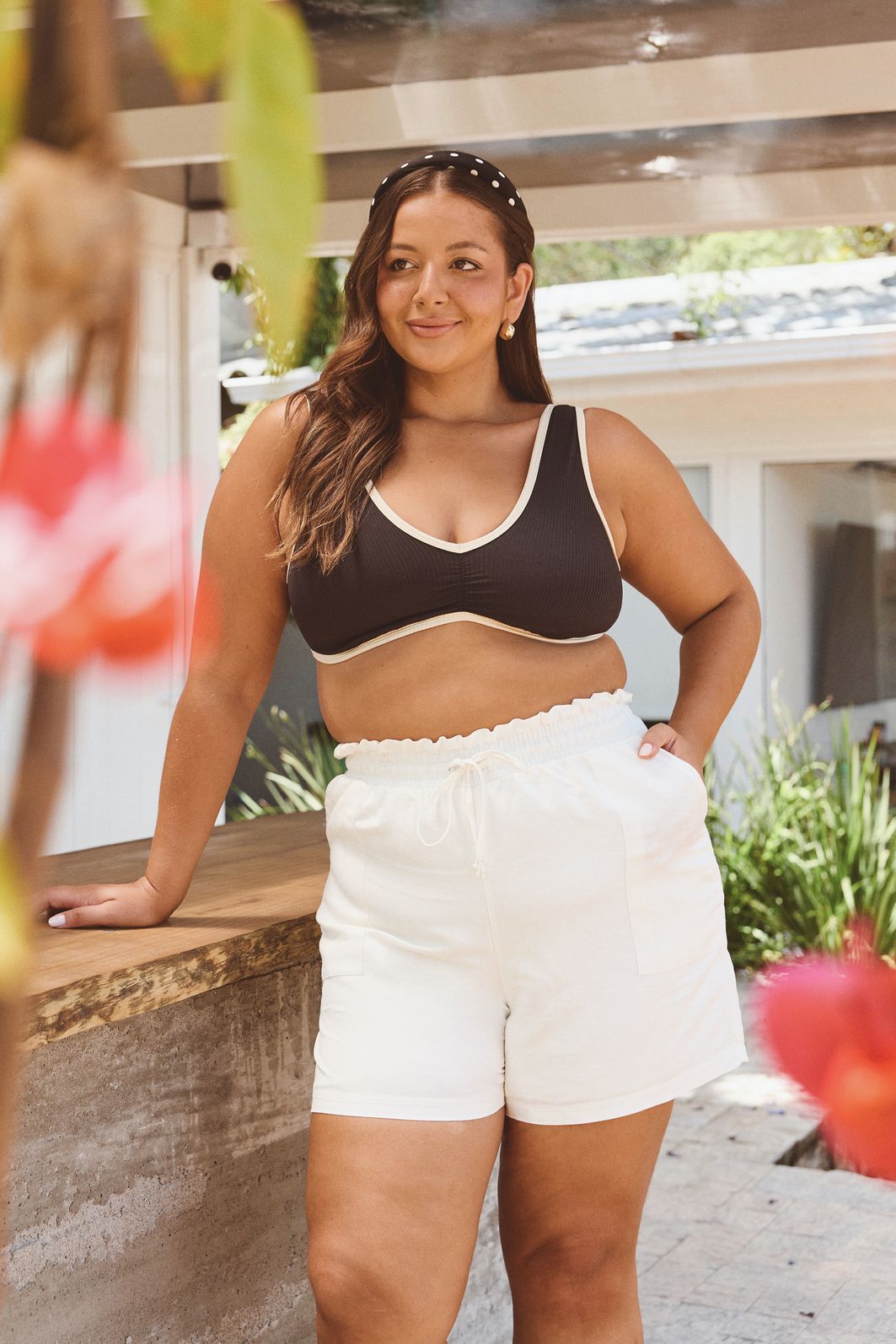 Short Linho Cacau Off-White