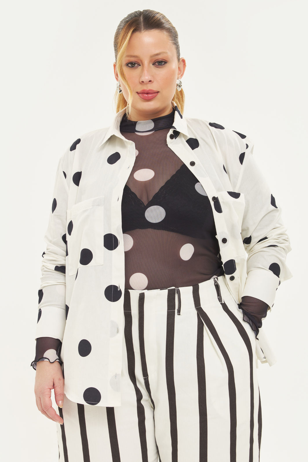 Camisa Oversized Eudora Poá