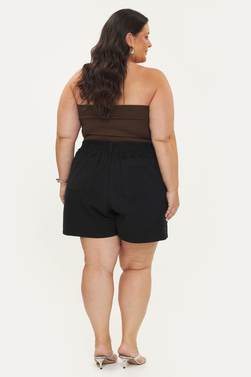 Short De Sarja Charlote Preto