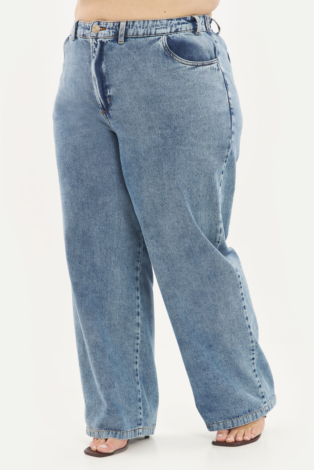 Calça Reta Dalila Jeans Calça Reta Dalila Jeans