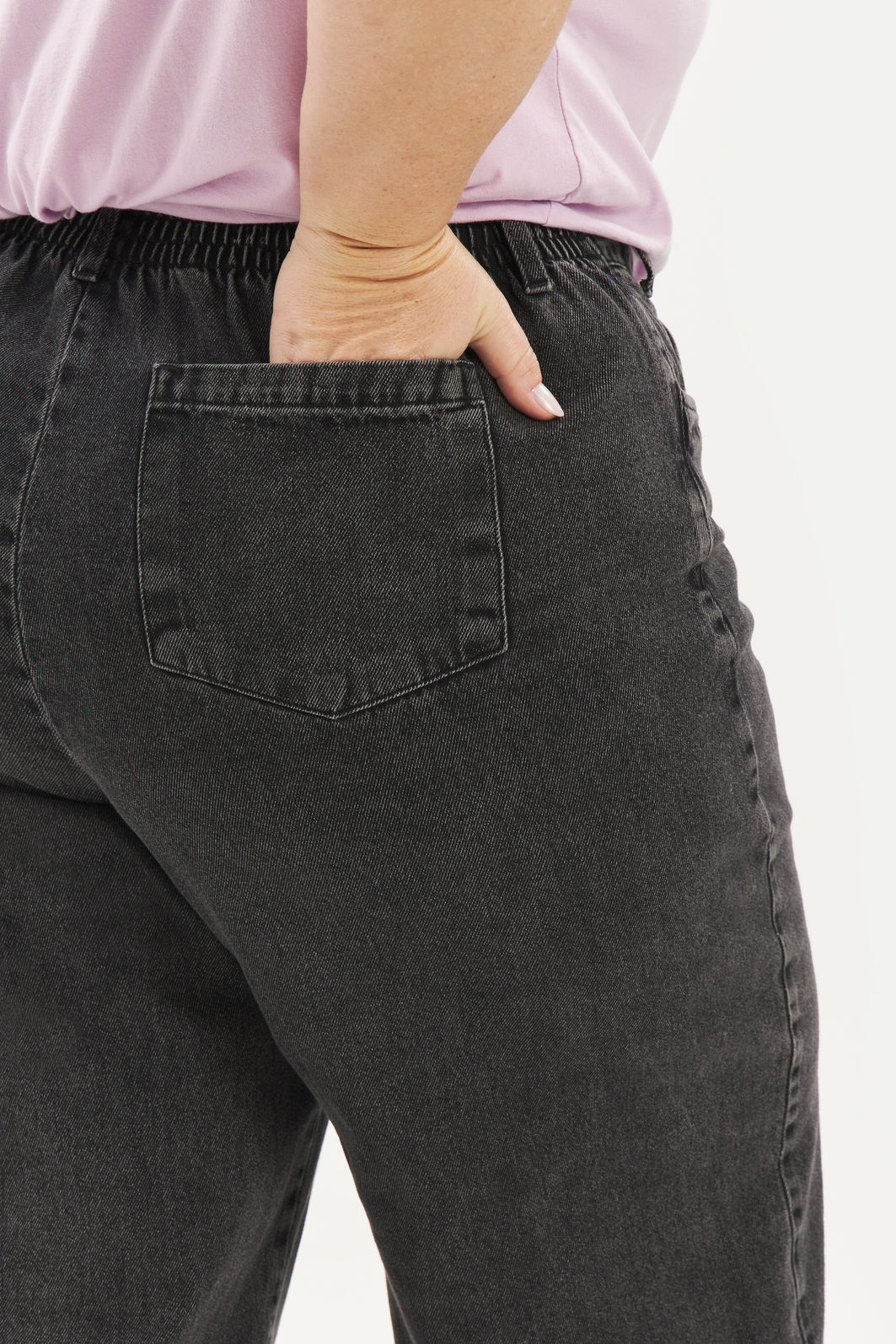 Calça Wideleg Jeans Tarsila Preto Calça Wideleg Jeans Tarsila Preto