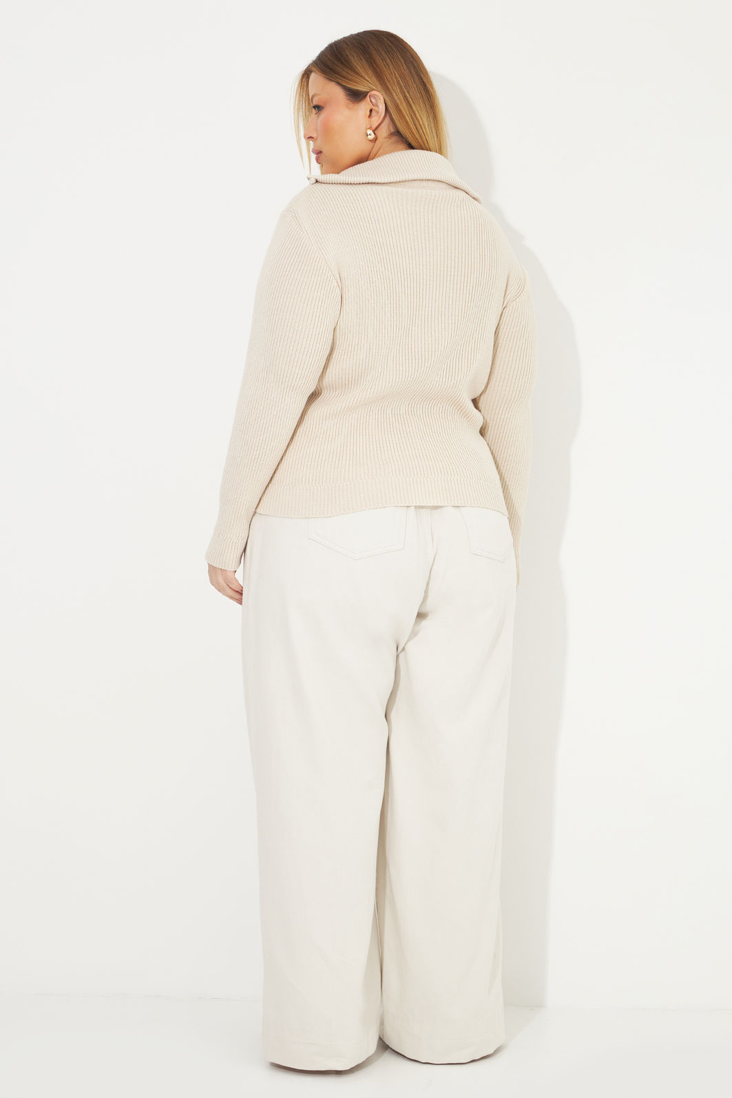 Suéter De Tricô Poliana Off-white Suéter De Tricô Poliana Off-white