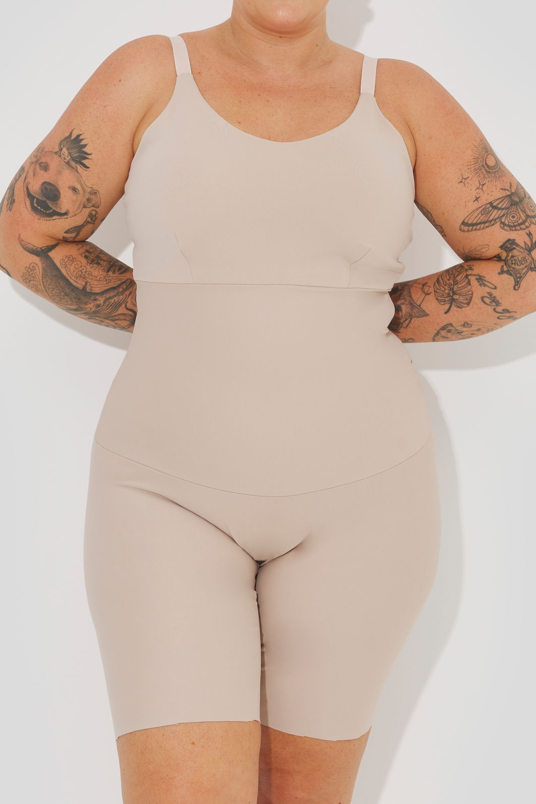 Body Modelador Soft Touch Plus Size Natural Body Modelador Soft Touch Plus Size Natural