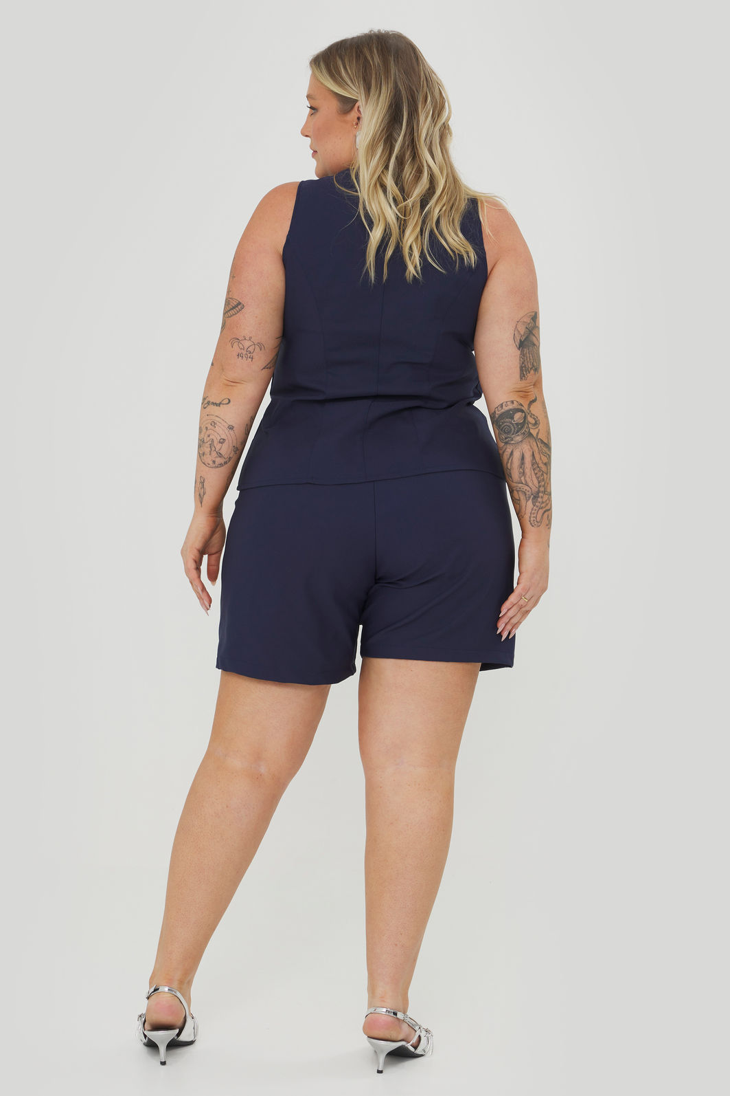 Colete Alongado Alfaiataria Fiorella Marinho