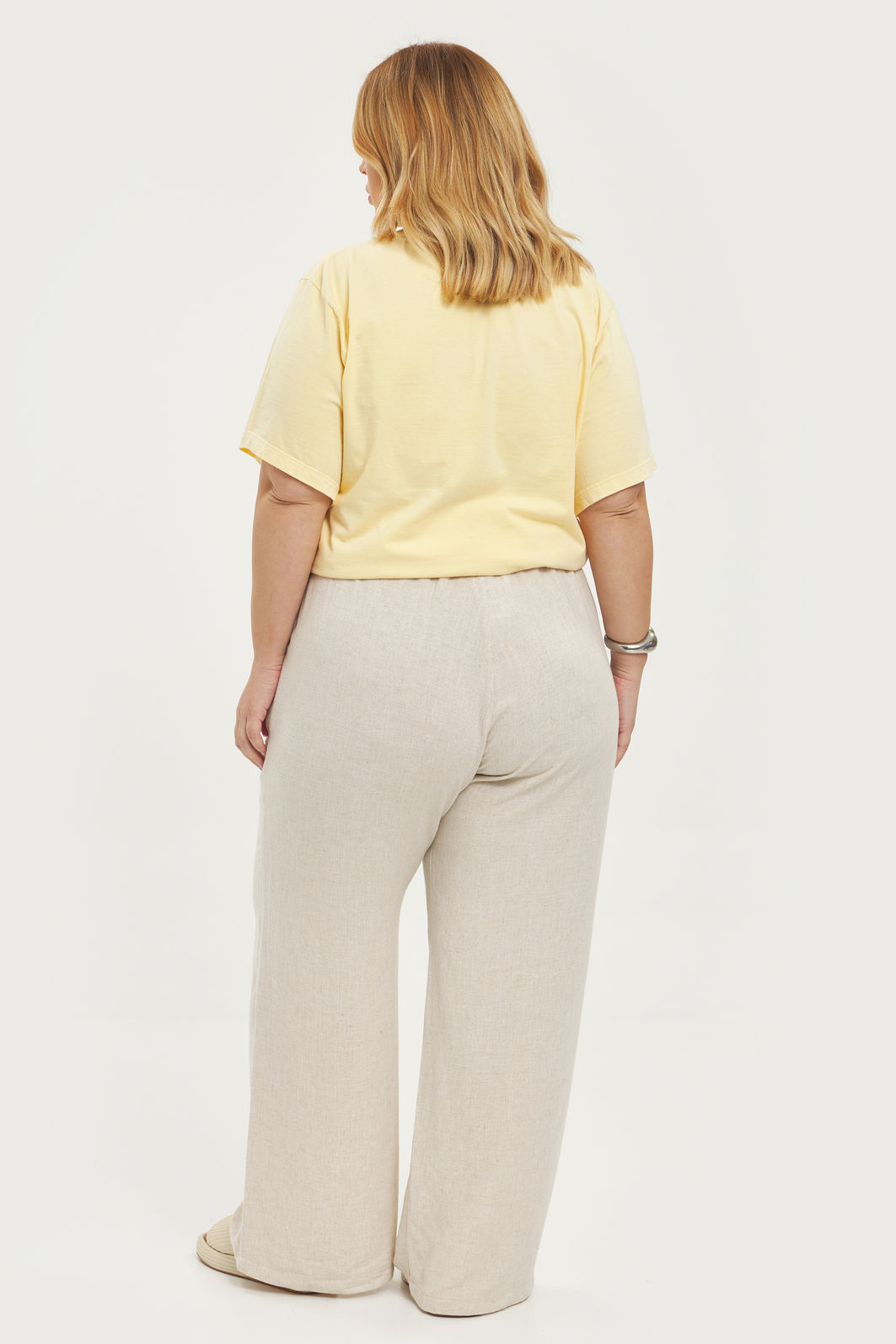 T-shirt Oversized Sardines Amarelo Manteiga