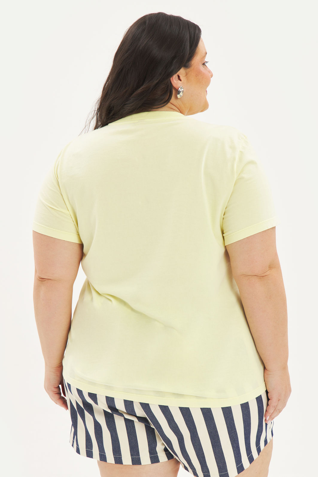 T-shirt Algodão Cássia Amarelo T-shirt Algodão Cássia Amarelo