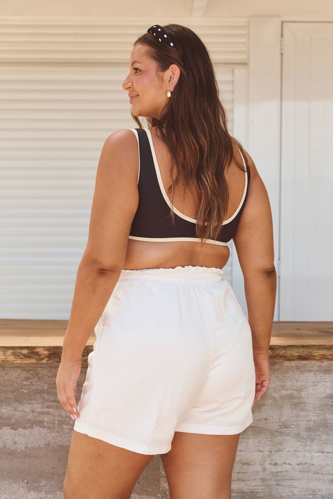 Short Linho Cacau Off-White