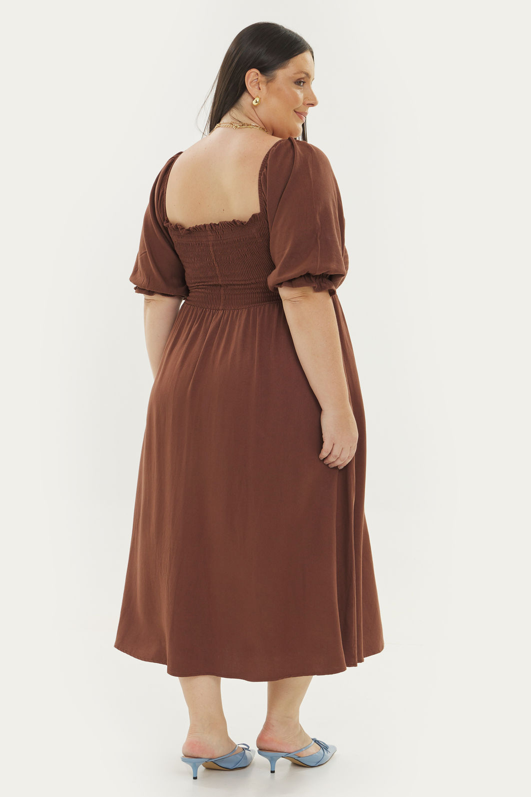 VESTIDO MIDI LINHO ORNELLA