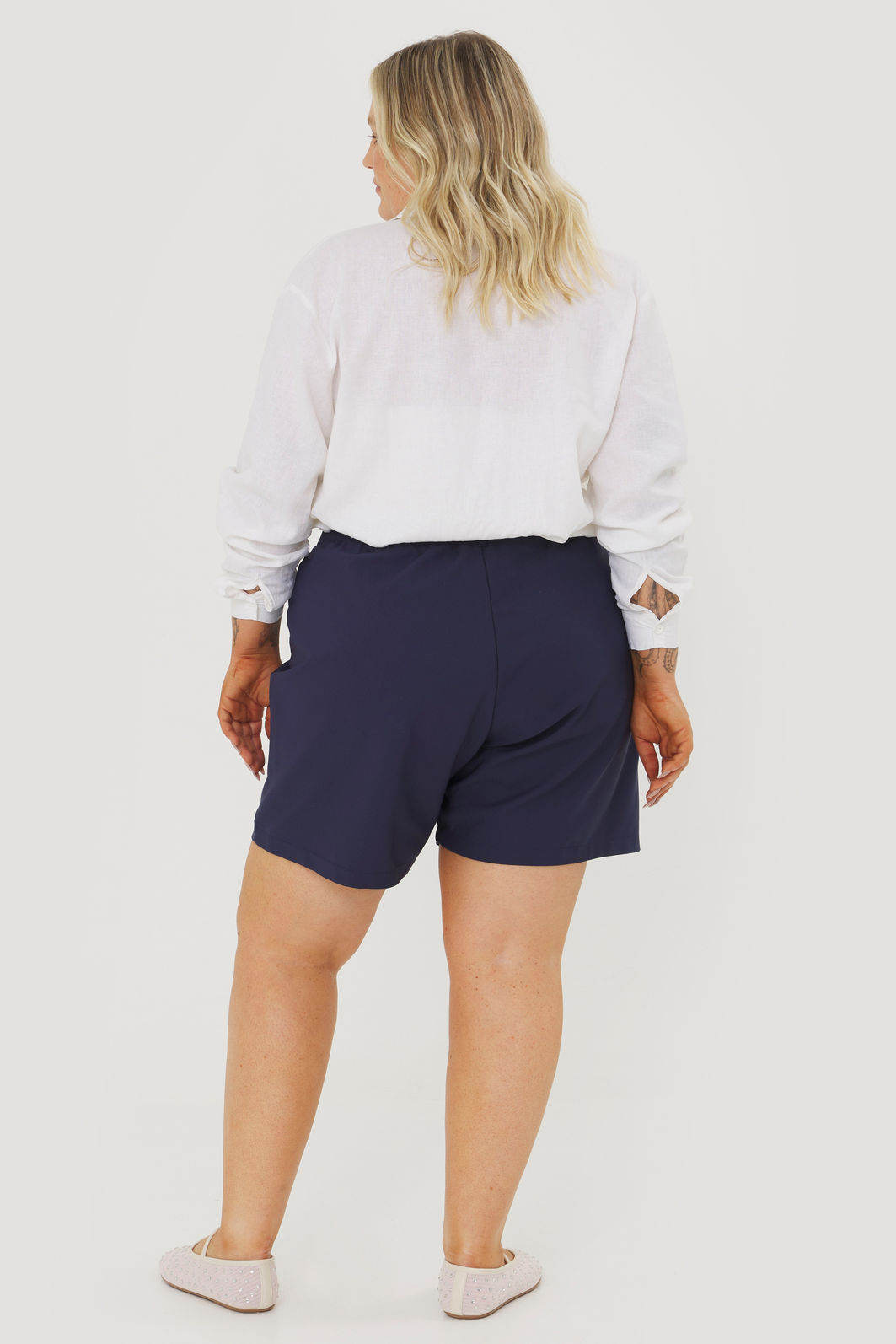 Short Alfaiataria De Algodão Fiorella Marinho