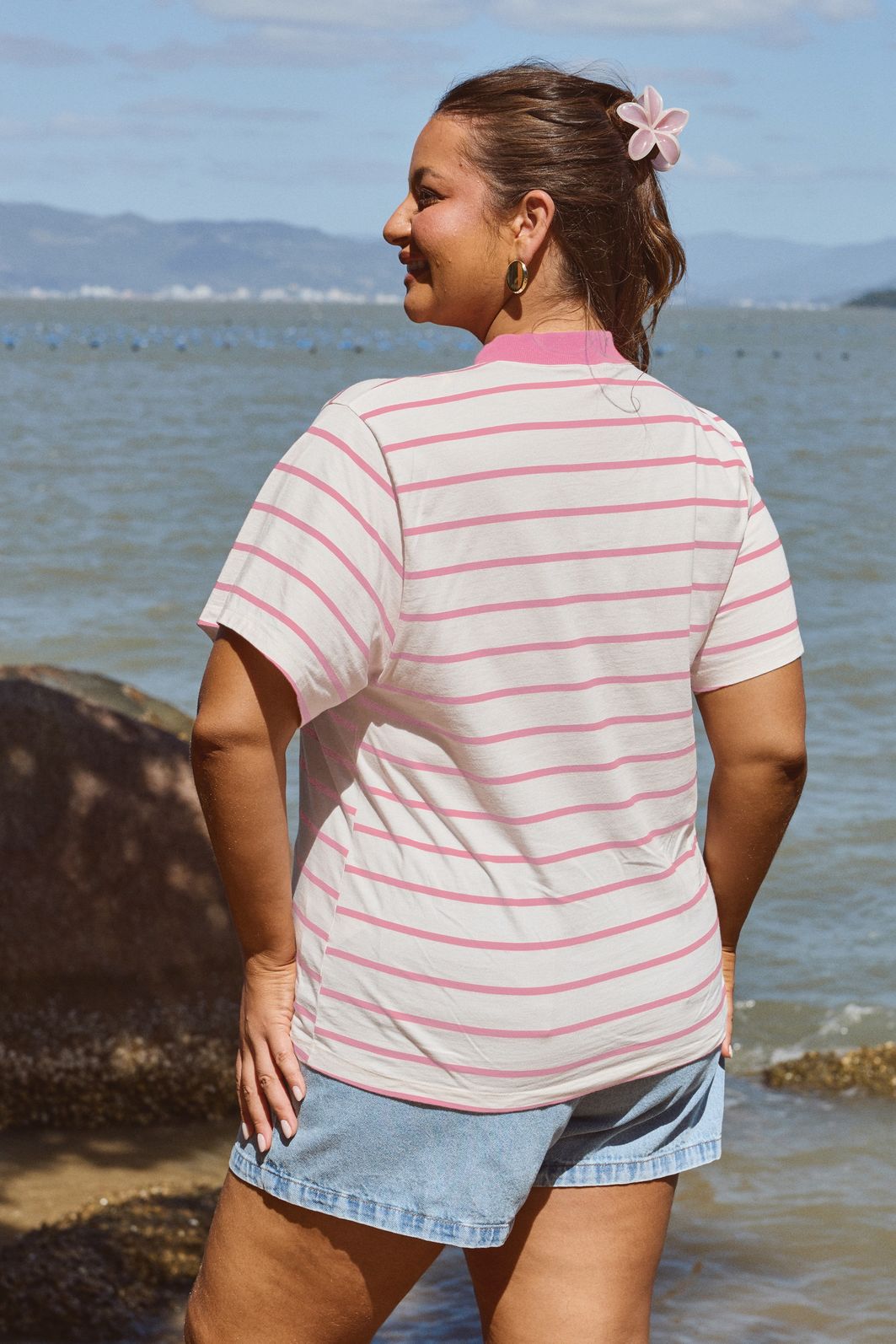 T-shirt Oversized Catarina Rosa T-shirt Oversized Catarina Rosa