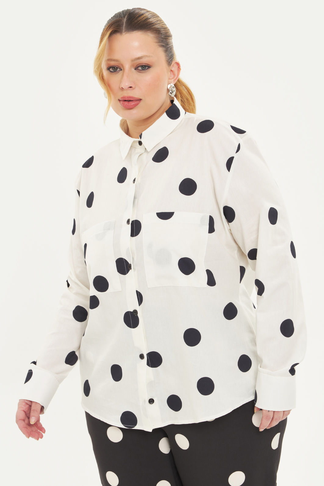 Camisa Oversized Eudora Poá