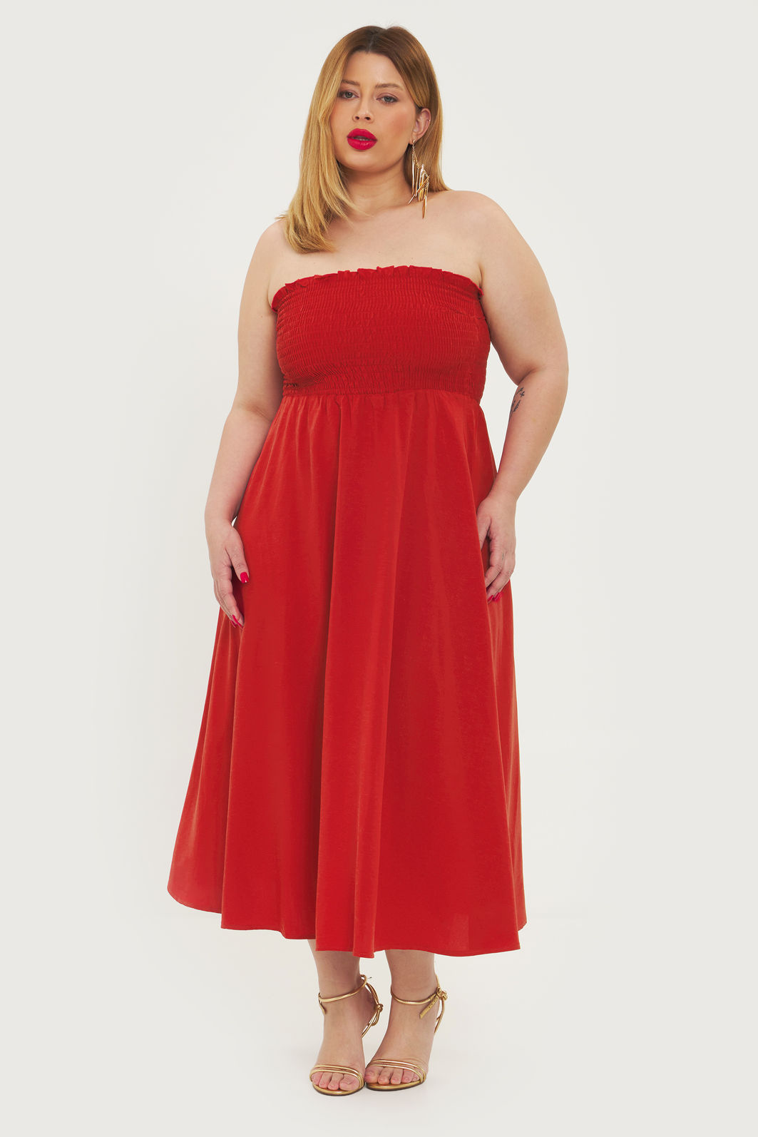 VESTIDO MIDI SEM MANGA CHLOE VESTIDO MIDI SEM MANGA CHLOE