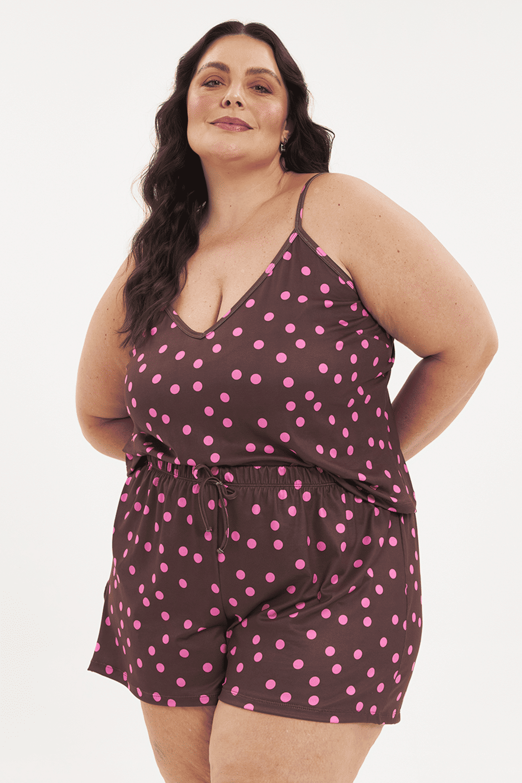 Conjunto Pijama Short Doll Berenice Poá Conjunto Pijama Short Doll Berenice Poá
