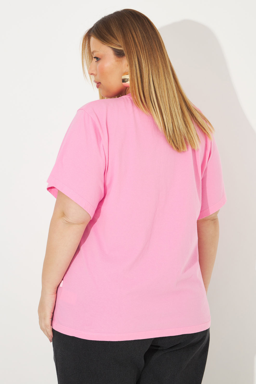 T-shirt De Algodão Cheers Rosa T-shirt De Algodão Cheers Rosa