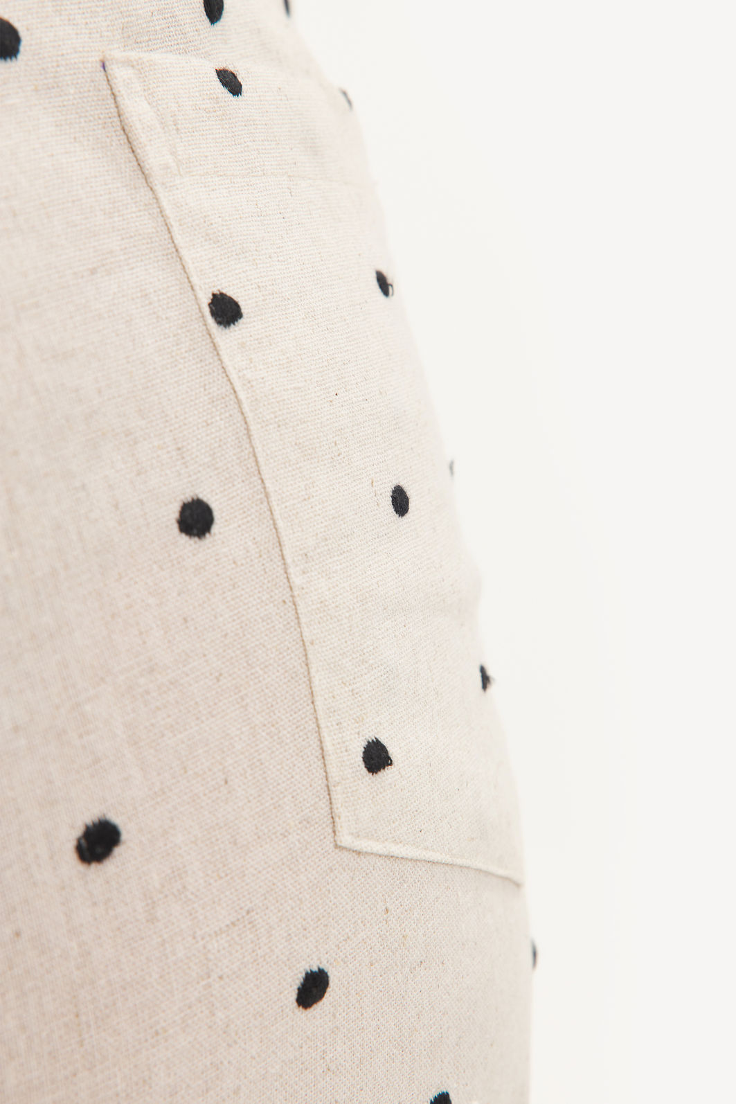 Calça Linho Bordado Doroty Natural