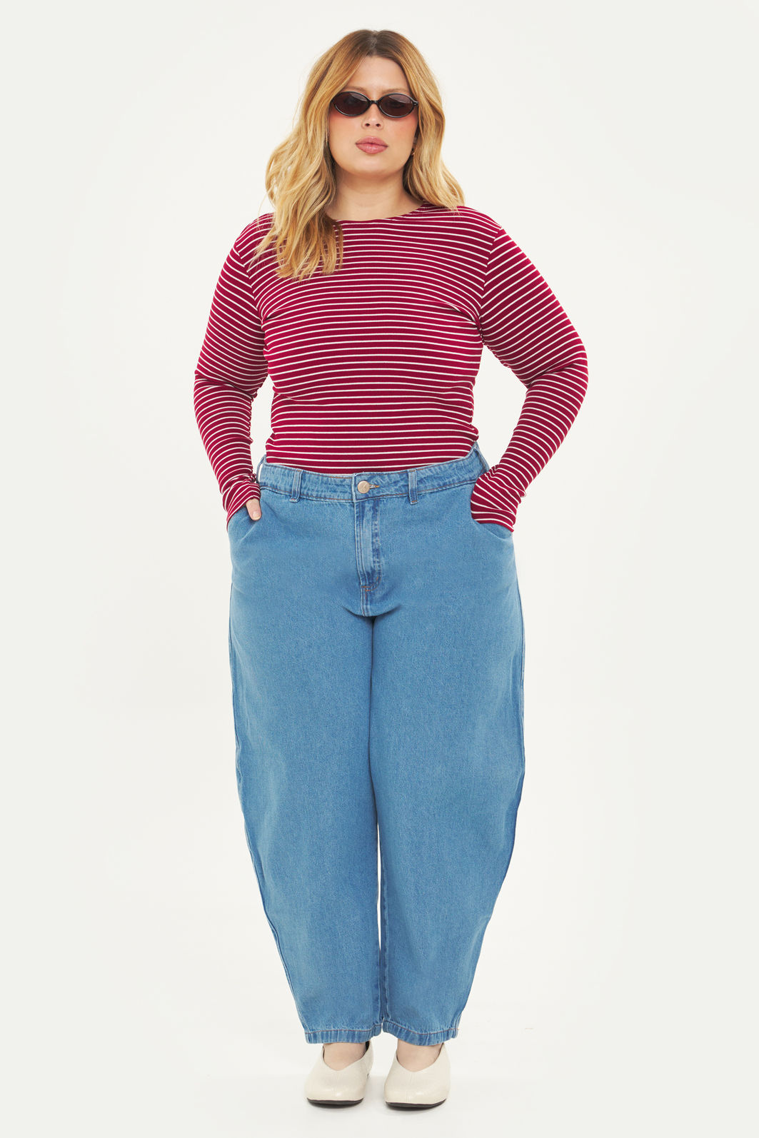 Calça Barrel Alice Jeans Calça Barrel Alice Jeans