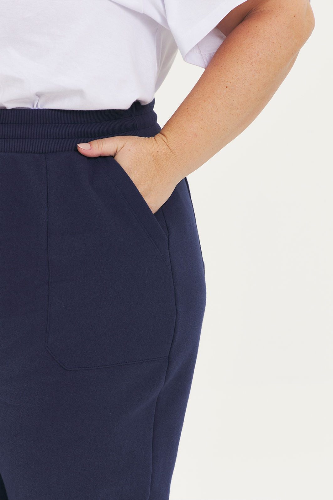 Calça Reta De Moletom Saara Marinho Calça Reta De Moletom Saara Marinho
