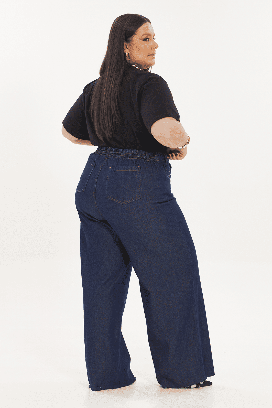 Calça Pantalona Duda Jeans Calça Pantalona Duda Jeans
