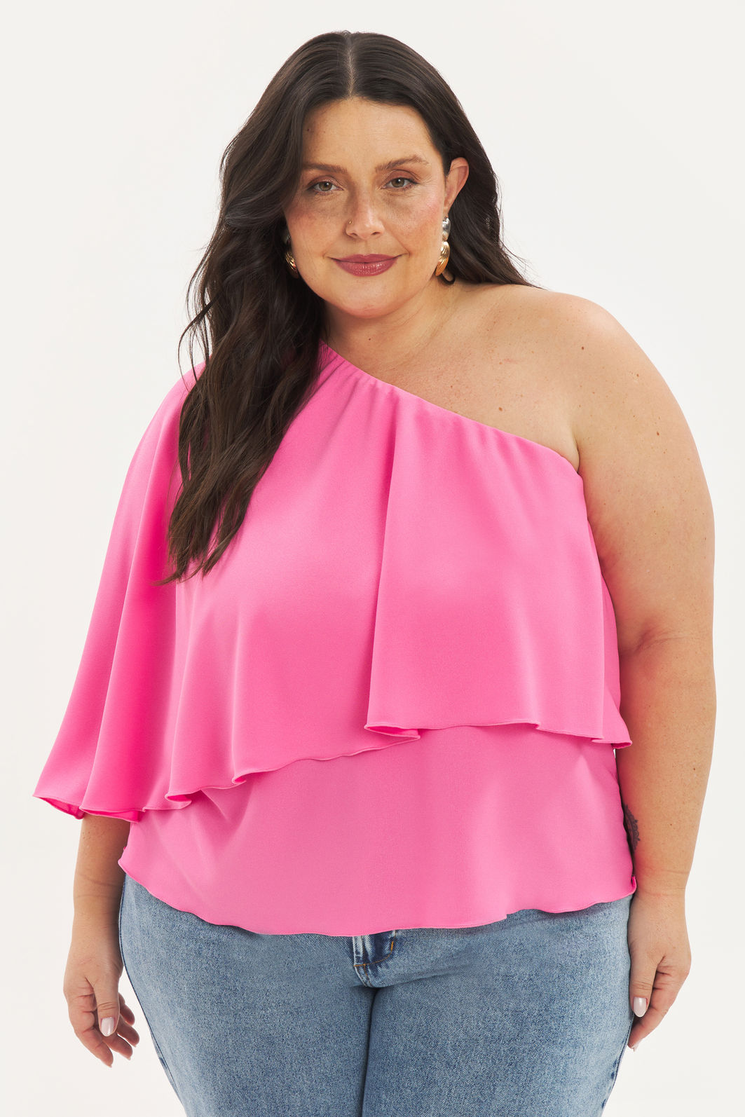 Blusa Um Ombro Só Luísa Rosa Blusa Um Ombro Só Luísa Rosa
