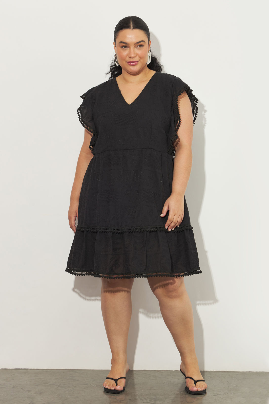 Vestido De Algodão Bordado Louise Preto Vestido De Algodão Bordado Louise Preto