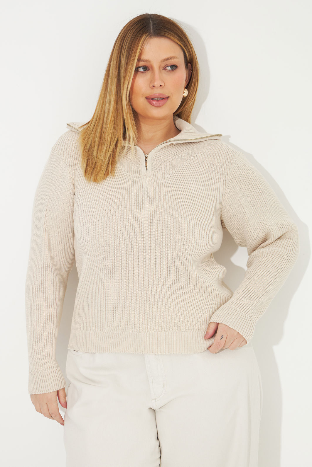 Suéter De Tricô Poliana Off-white Suéter De Tricô Poliana Off-white