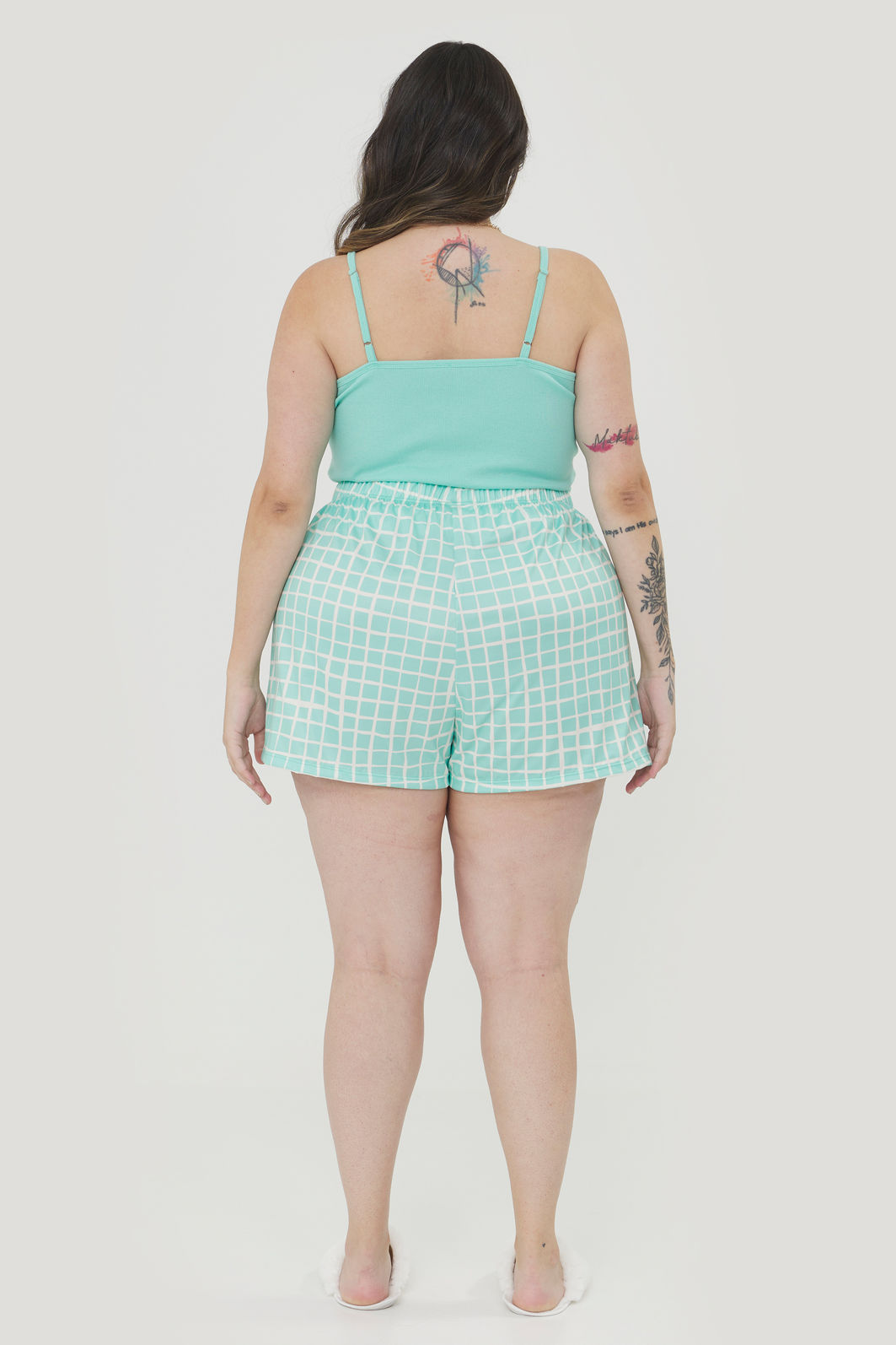 Conjunto Pijama Short Doll Ruby Acqua Conjunto Pijama Short Doll Ruby Acqua