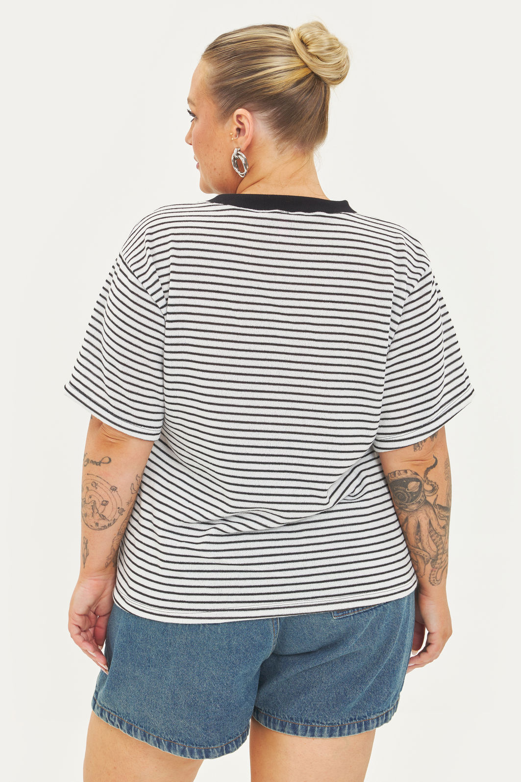 T-shirt Oversized Tricô Bali Listrado