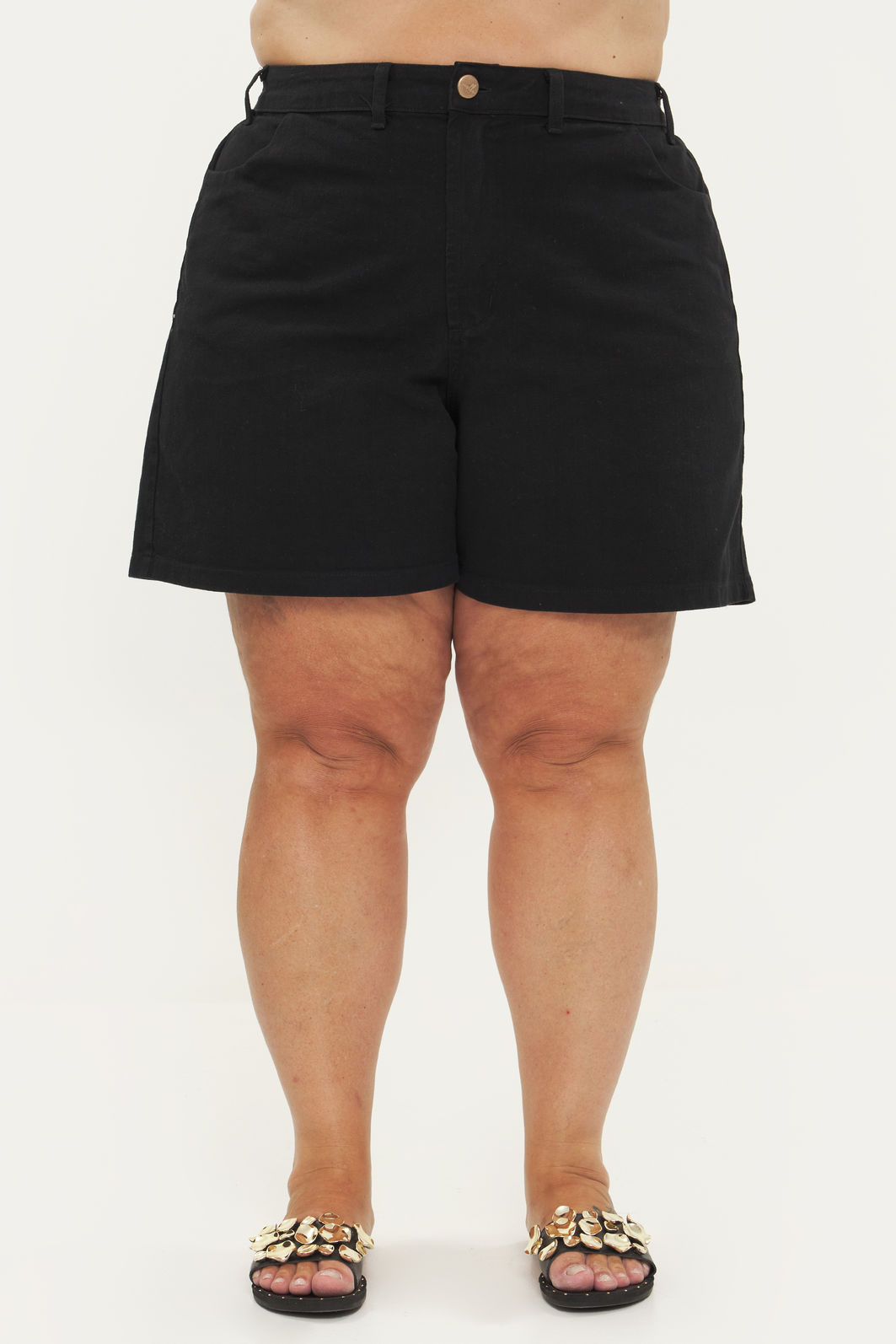 Short De Sarja Charlote Preto