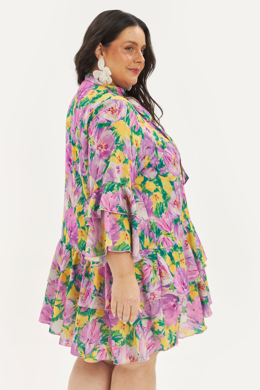 Vestido Com Laço Flávia Floral Vestido Com Laço Flávia Floral