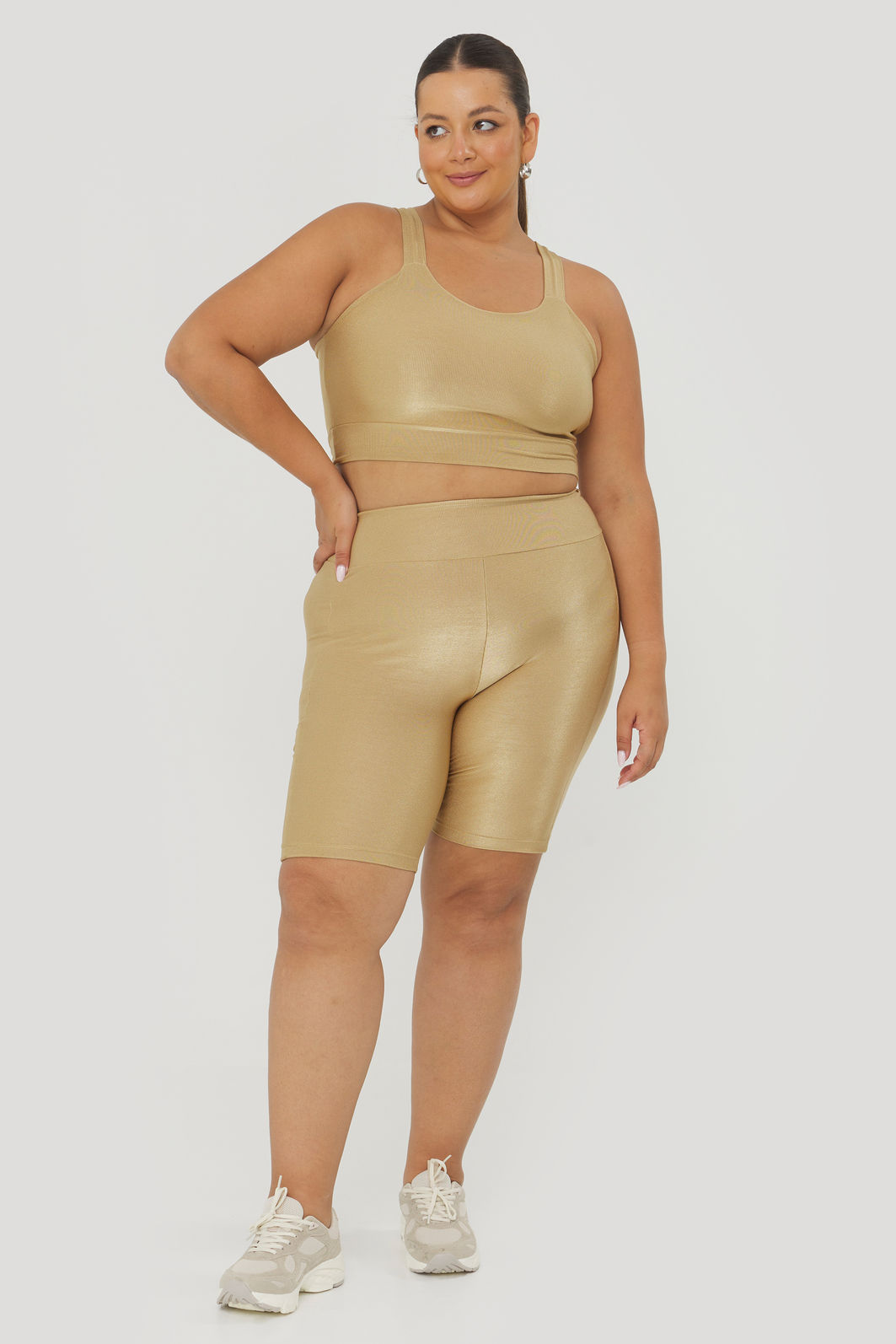 Bermuda Esportiva Euforia Dourado